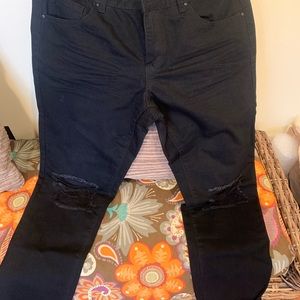 Black Jeans by Refuge, 100%cotton, gently worn.
